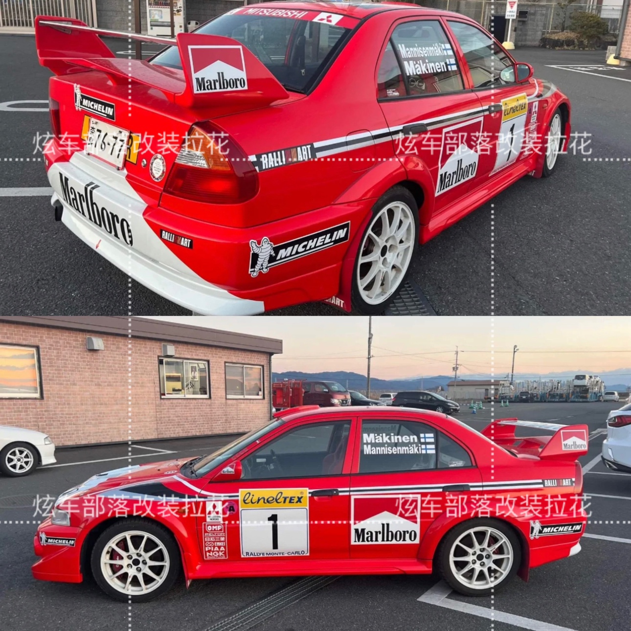 三菱翼神劲炫 菱悦V3Lancer蓝瑟改装专用拉花定制车贴纸 车身贴花