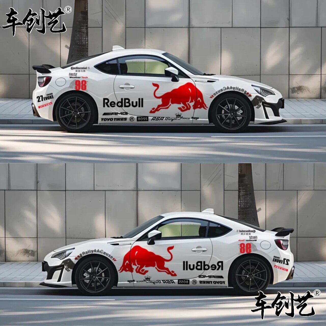 适用于斯巴鲁BRZ改装车贴翼豹WRX STI 力狮赛车贴纸翼神汽车拉花