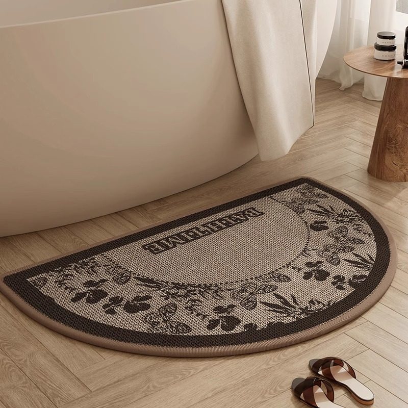仿亚麻浴室地垫卫生间厕所门口地毯吸水速干耐脏防滑洗澡擦脚垫子,居家布艺,家用脚垫,淘宝优惠券,粉丝福利购,淘宝优惠卷