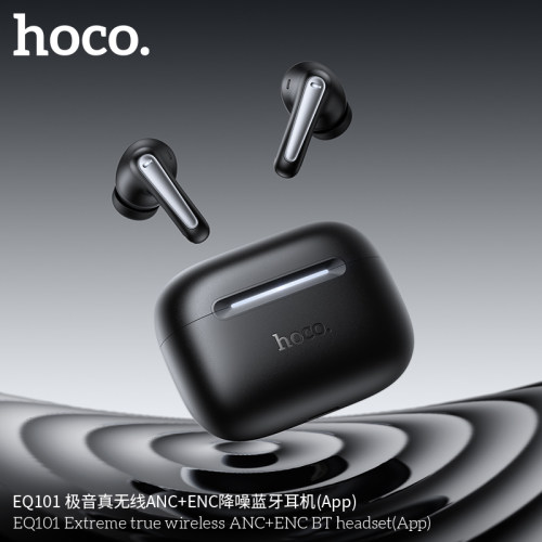 HOCO/浩酷 EQ101 极音真无线ANC+ENC降噪蓝牙耳机(App)音乐运动
