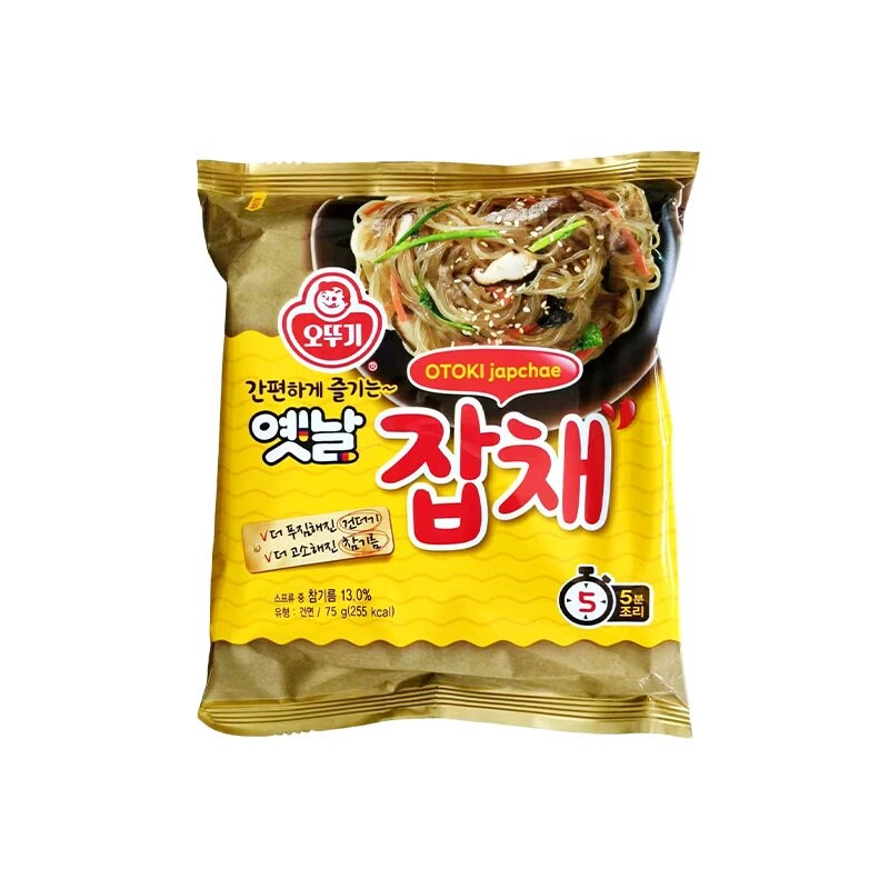 4袋韩国进口不倒翁速食袋装75g炒杂菜粉丝素食细粉条快手菜料理包