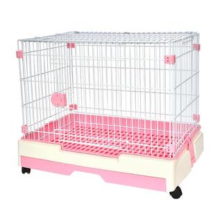 捣蛋鬼加固加粗室内狗笼中小型犬带天窗移动大号带抽屉厕所宠物笼