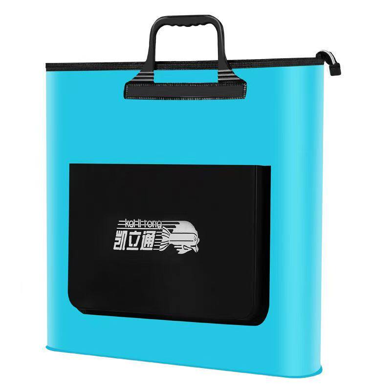 加宽底渔具包鱼护包手提袋EVA鱼护加厚防水带侧兜收纳折叠渔护包