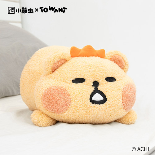 小熊虫来咯抱枕毛绒公仔治愈系床上玩偶客厅办公室摆件异形靠枕女