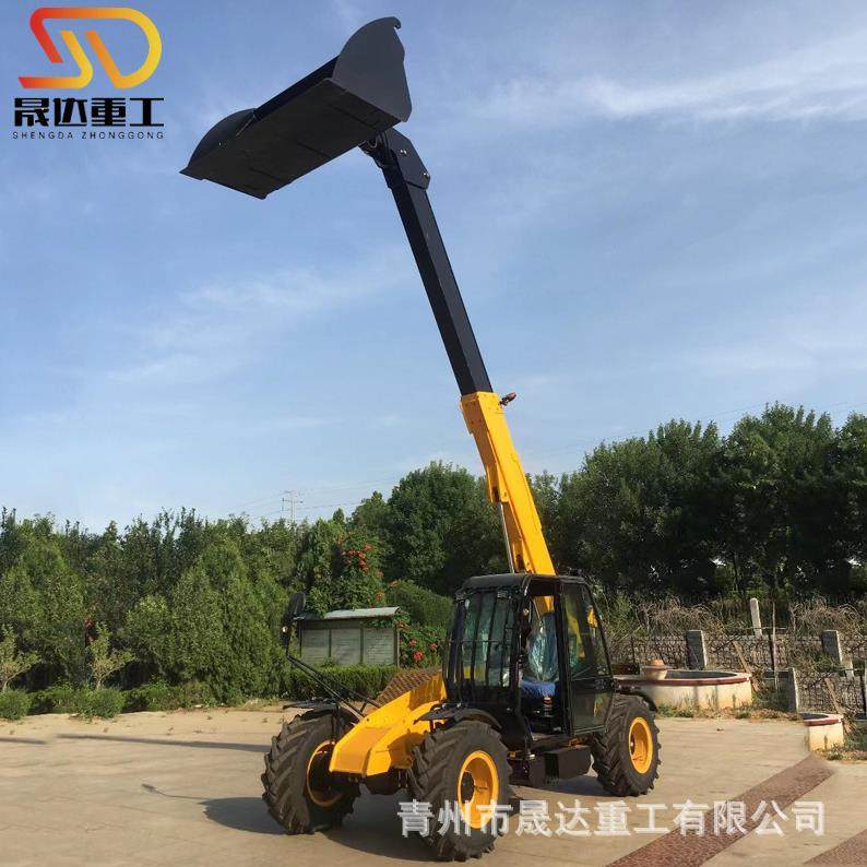 高空作业伸缩臂装载机跨境出口四驱液压伸缩臂装载机小型叉装机,搬运/仓储/物流设备,其他起重搬运设备,淘宝优惠券,粉丝福利购,淘宝优惠卷