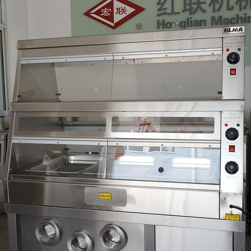 工厂直发汉堡炸鸡薯条鸡块保温食品展示柜保温柜双层展示柜