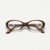 7220韩版 复古TR90椭圆书呆子近视眼镜框配变色女珍珠插芯时尚 镜架