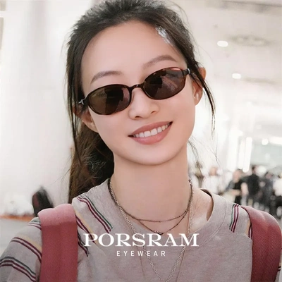 2025时尚质感韩系板材墨镜fake同款轻奢椭圆框太阳镜女saint