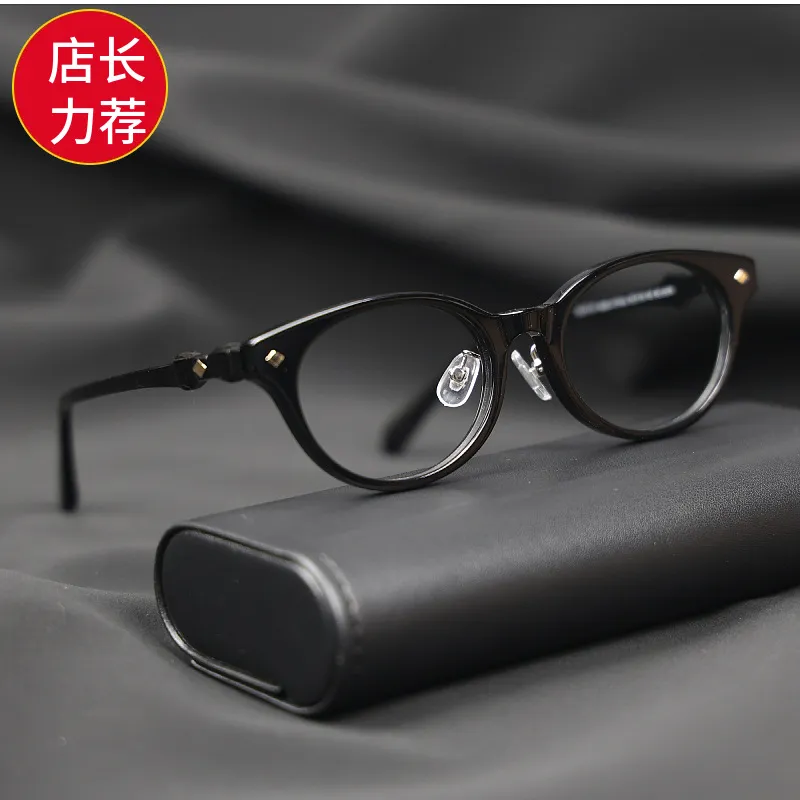 新款高密度板材眼镜架黑色素颜神器网红时尚复古个性TR眼镜框丹阳