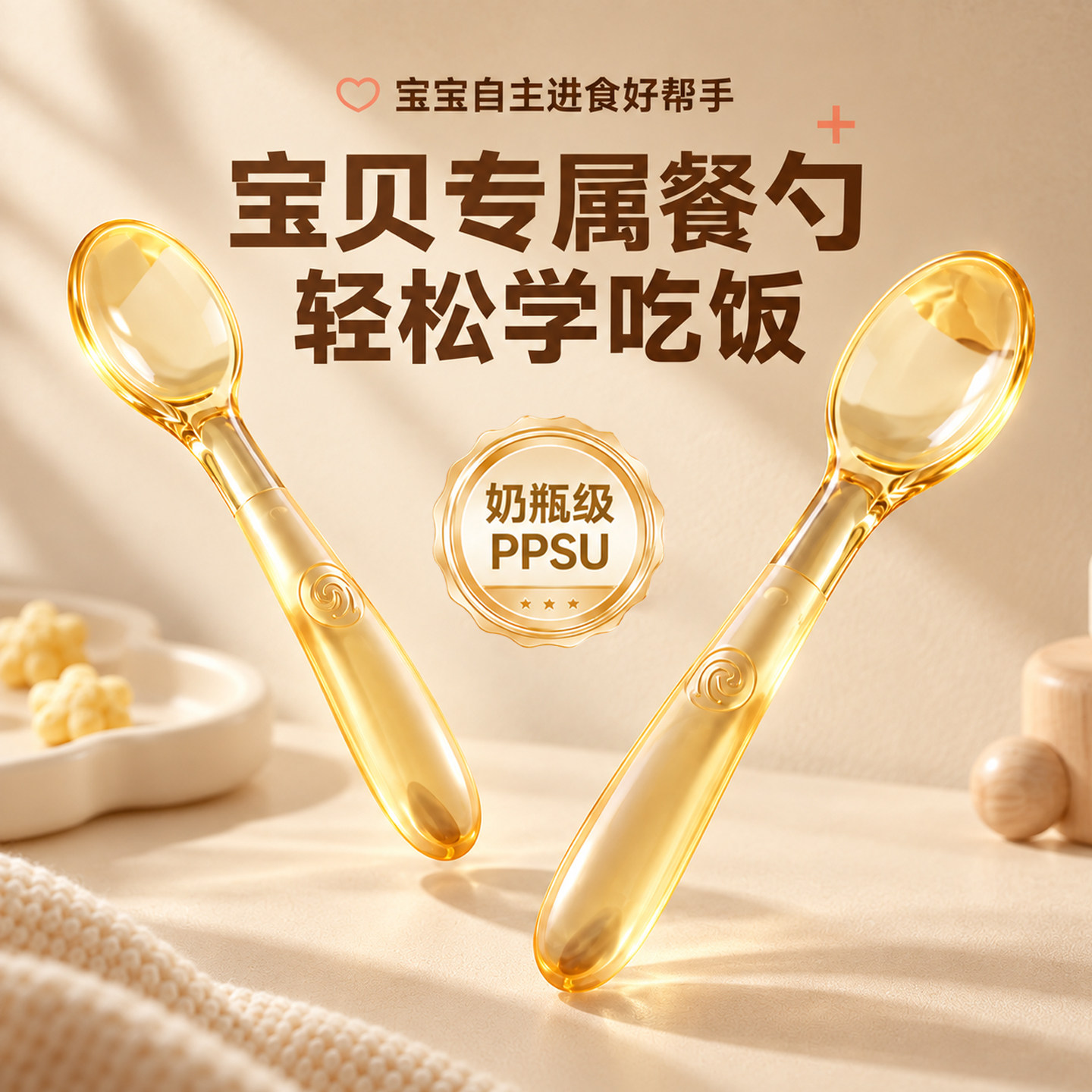 【PPSU材质】宝宝辅食专用勺