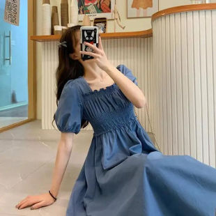 连衣裙子 胖mm微胖女生苹果沙漏h梨形型身材大胸教师显瘦穿搭套装