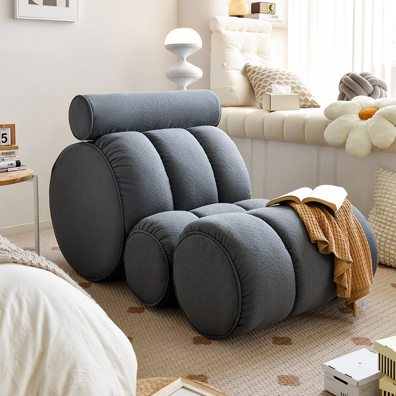 Kino布艺沙发卧室家用单人可拆洗工厂直销原创设计躺椅奇珑家具