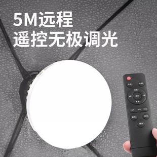 摄影怪兵器hakutatz遥控LED摄影灯泡柔光暖白小型柔光箱用E27蘑菇
