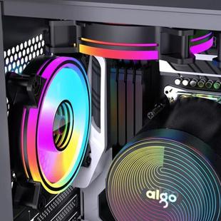 爱国者aigo极光3炫彩版电脑机箱风扇12CM/小3P+大4P双接口/