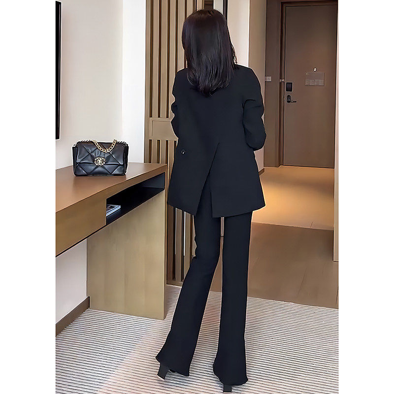 黑色小西装外套女小个子2025春秋新款炸街高级设计感小众休闲 西