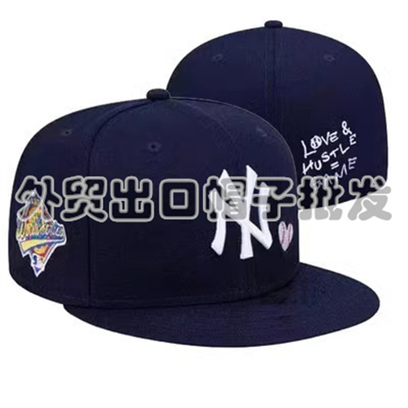 Hat Fully Enclosed Non-Adjustable Hip-Hop Street Dance Embroider Sun Protection Baseball Cap Backwards Size Hat Casual Flat Brim Hat