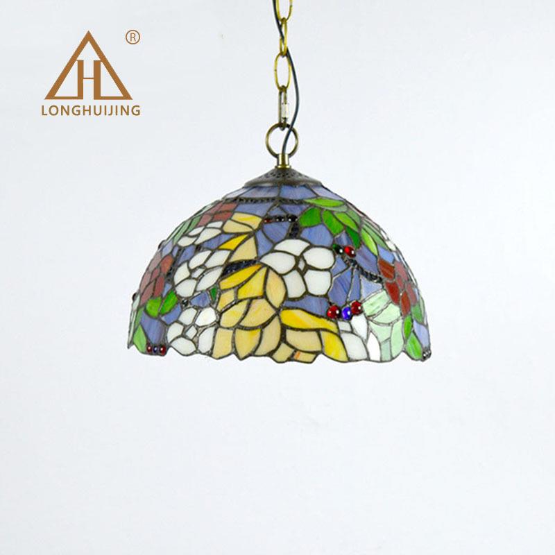 汇璟式蒂凡尼灯 美玻璃东南LHJ-DD12亚D2IY吊灯欧装洲酒店饰灯南