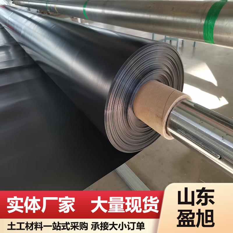 藕塘鱼塘土工膜40丝防渗透土工蓄水膜0.4mm聚乙烯薄膜种植隔根膜