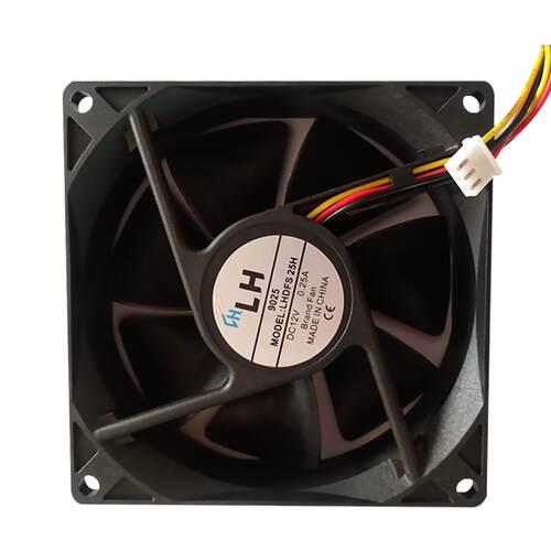 现9025三线货应DC9 025风扇 12速V超静音滚珠散热供风机 汽车三线