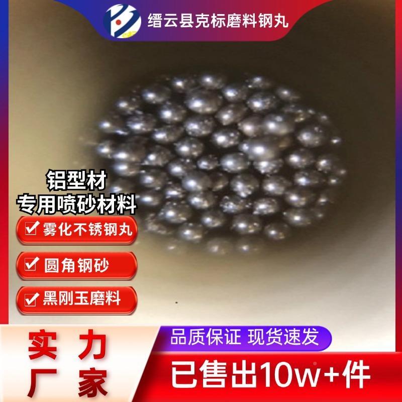 实厂专业生产不锈进钢丸 圆角钢砂 抛工光力人造磨料不锈钢丸 引