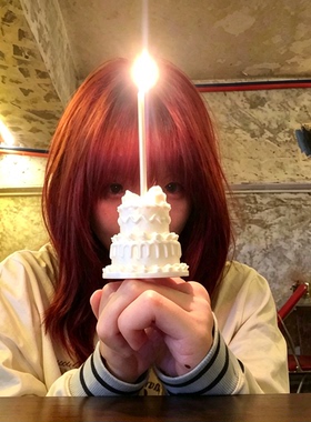 【HappyBirthday】超出片生日蛋糕蜡烛戒指女生手指装饰拍照道具