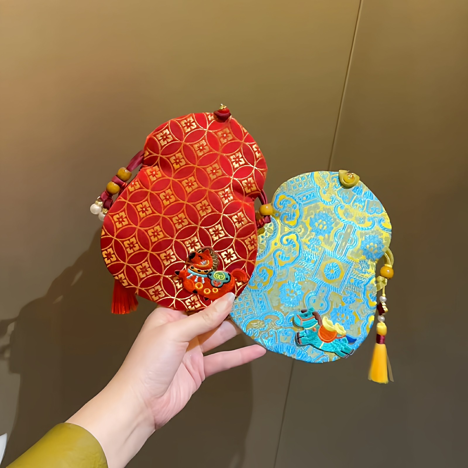 高定宋锦葫芦马年红包！太高级了