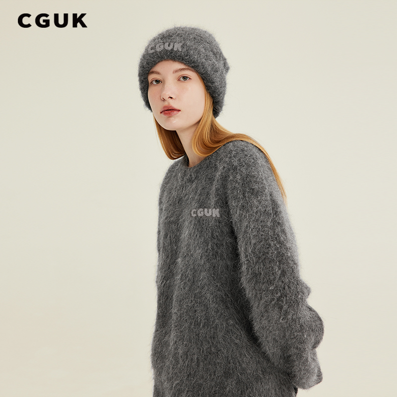 【龚俊同款】CGUK翻边羊驼针织堆堆帽 羊驼毛针织帽