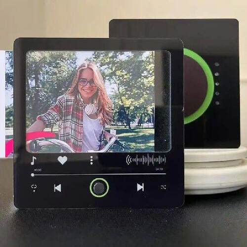 Music Magnets Acrylic Photo Fridge Magnets With Music