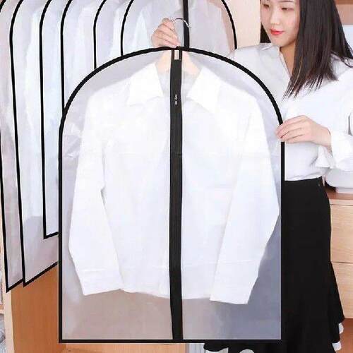 5PCs Dustproof Clothing Covers PEVA Transparent Coat