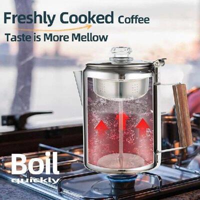 Coffee Pot Stovetop Coffee Maker Percolator Campfire Coffee
