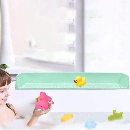Bathtub Splash Guard Silicone Tub Water Shelter Suction Cup