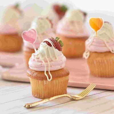 50 Pcs Cupcake Infuser Tubes Jam Straw Plastic Dropper Mini