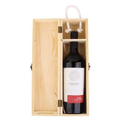 35*10*10cm Single Bottle Wood Box Carrier Crate Case Best