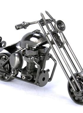 Iron crafts motorcycle model shopping mall decoration childr
