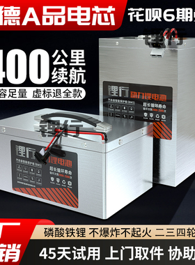 宁德电动车锂电池72V60V48V磷酸铁锂电瓶外卖快递电摩三轮四轮车