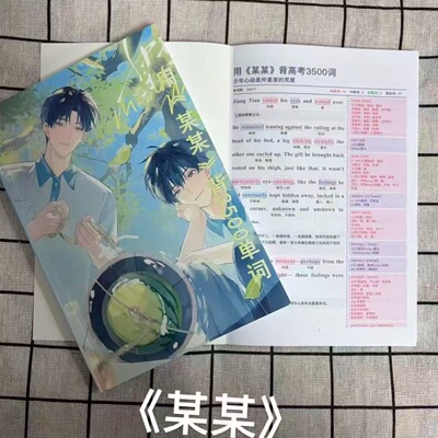 新款《某某》3500单词看小说背单词圣诞礼物闺蜜对象学习周边现货