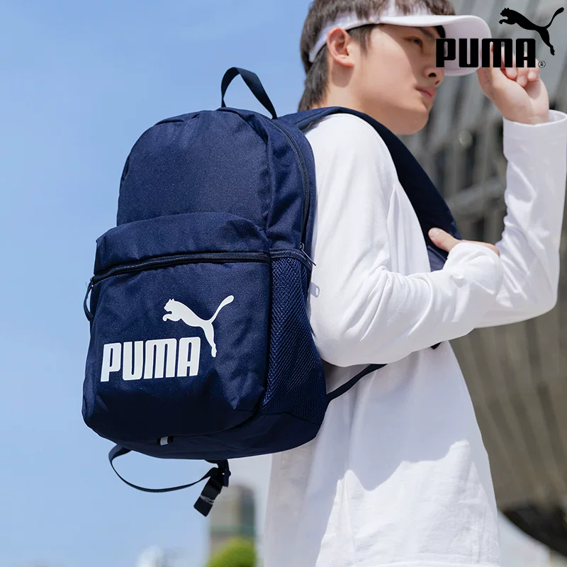 Puma, стильный рюкзак, вместительная спортивная сумка с вышивкой
