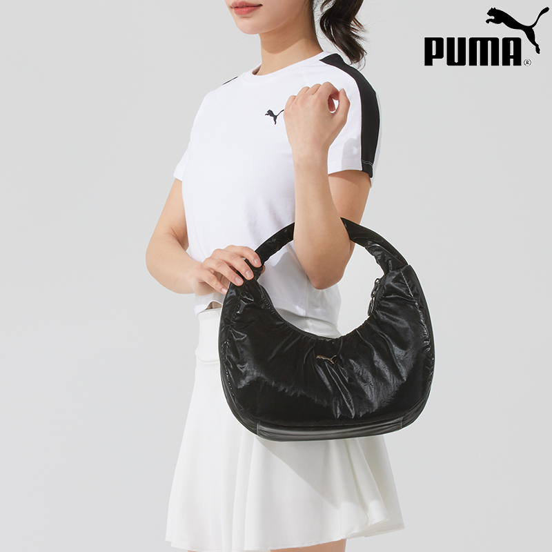 PUMA彪马女包夏季新款正品运动单肩包时尚潮流休闲黑色手提包拎包