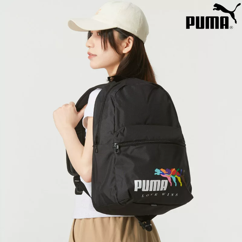 Puma, стильный рюкзак, вместительная спортивная сумка с вышивкой