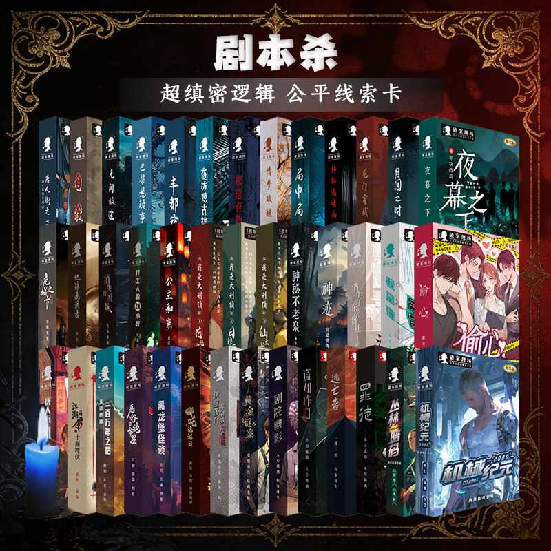 【超缜密逻辑】正版剧本杀无主持四人本6人本盒装本聚会推理桌游图片