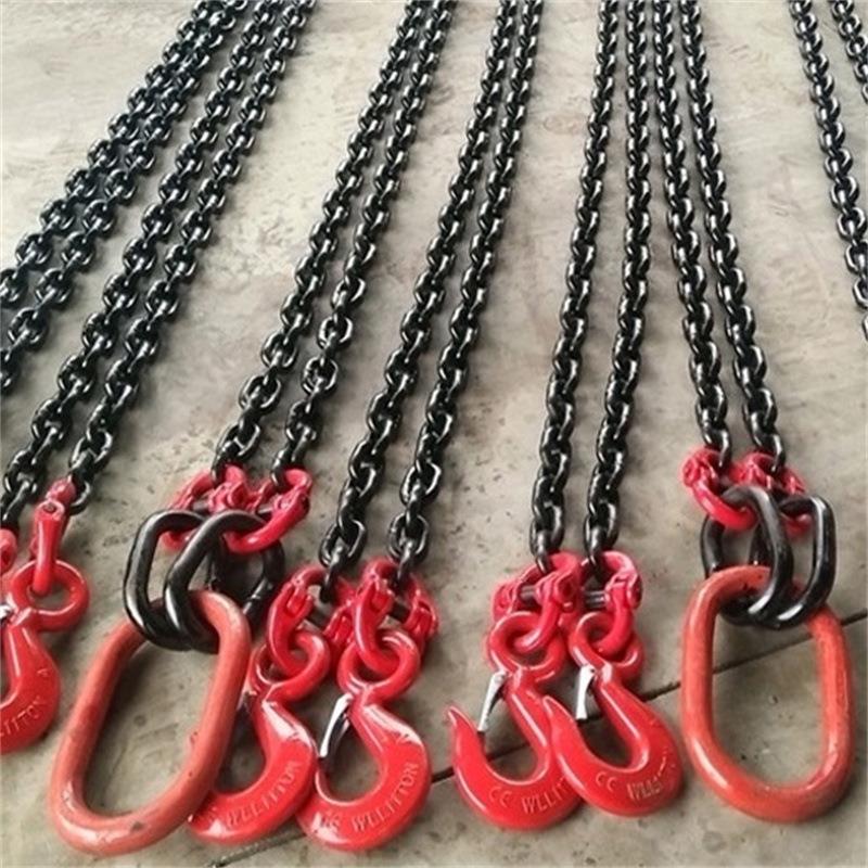 单腿双腿四腿组合链条索具吊钩吊钳成套吊链g80起重链条吊索具