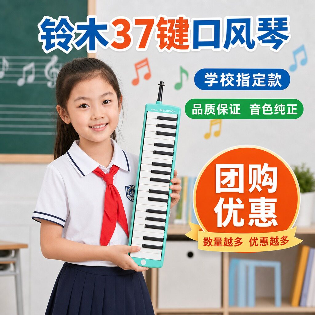 SUZUKI铃木口风琴37键32键小学生专用初中生专业成人儿童口吹琴