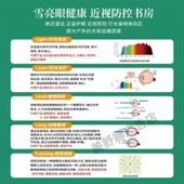 雪亮眼健康 饰图写真 近视防控书房海报保护视力宣传画知识定制装