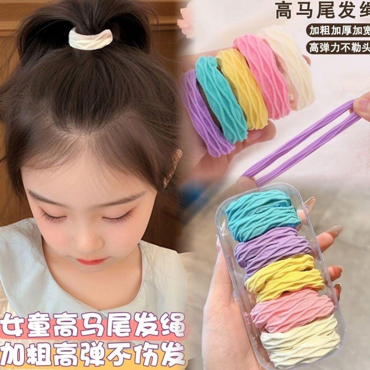 加粗韩版高弹力耐用皮套简约气质黑色头绳粗马尾网红橡皮筋女扎头,家庭/个人清洁工具,发圈/发网,淘宝优惠券,粉丝福利购,淘宝优惠卷