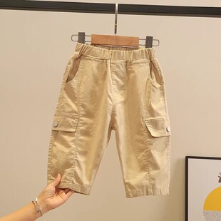 男童夏季短裤中小童2026新款儿童洋气薄款休闲中裤夏款七分裤子潮