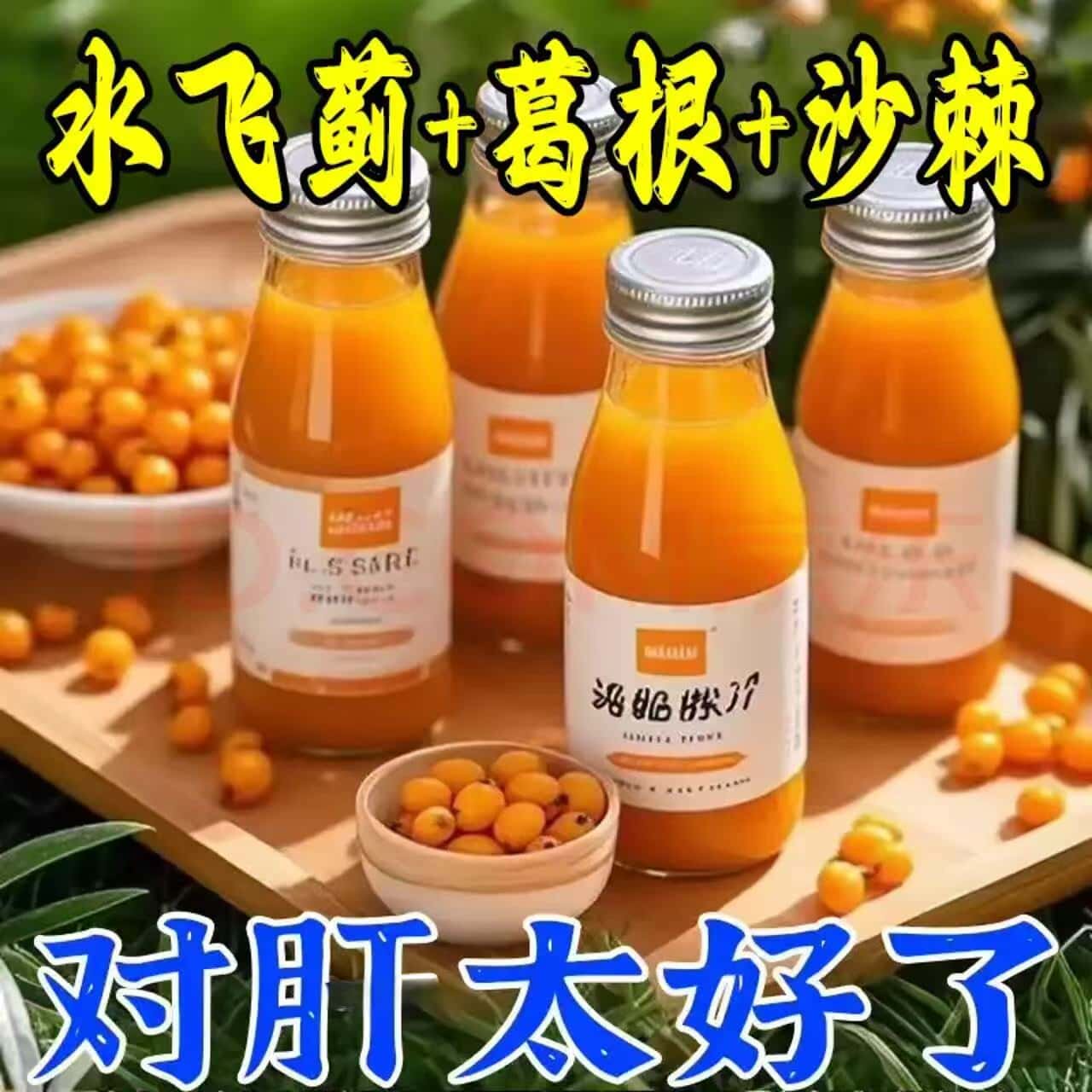 正品水飞蓟葛根沙棘原浆浓缩鲜榨果汁办公司久坐饮酒熬夜养生饮料