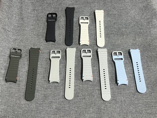 三星手表Watch7原装表带Watch6/5/4通用氟橡胶表带一键快拆腕带