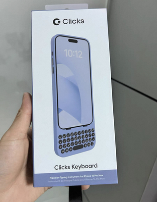 正品原装clicks适用于iPhone16pro/promax 15pro/promax保护壳手机壳键盘壳兼容MagSafe技术黑莓手感实体键盘