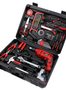 万克宝(WORKPRO)W00010005 家用冲击钻O套装170件套电钻工具箱