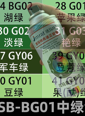 GSB-BG01中绿色自动喷漆G01 GY06 GY07豆蔻绿自喷漆金属防锈漆